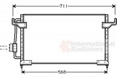 VAN WEZEL 09005085 -  Конденсатор, кондиционер